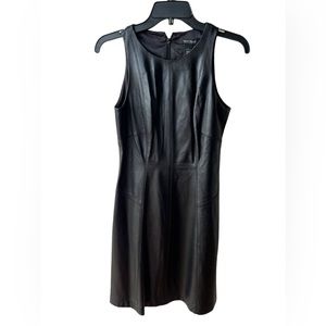 White House Black Market Leather Dress